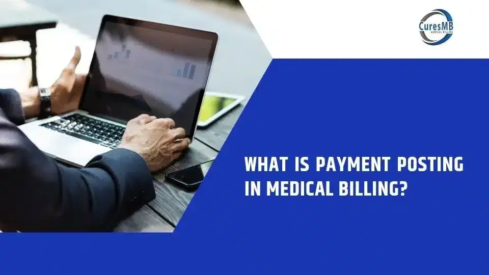 A Person work on the payment posting of medical billing.