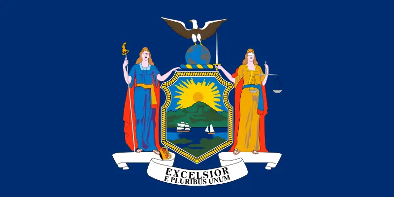 this image of flag represent the new york state