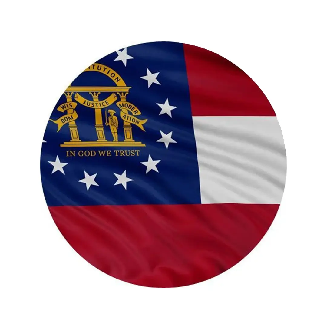 flag represent the Georgia state