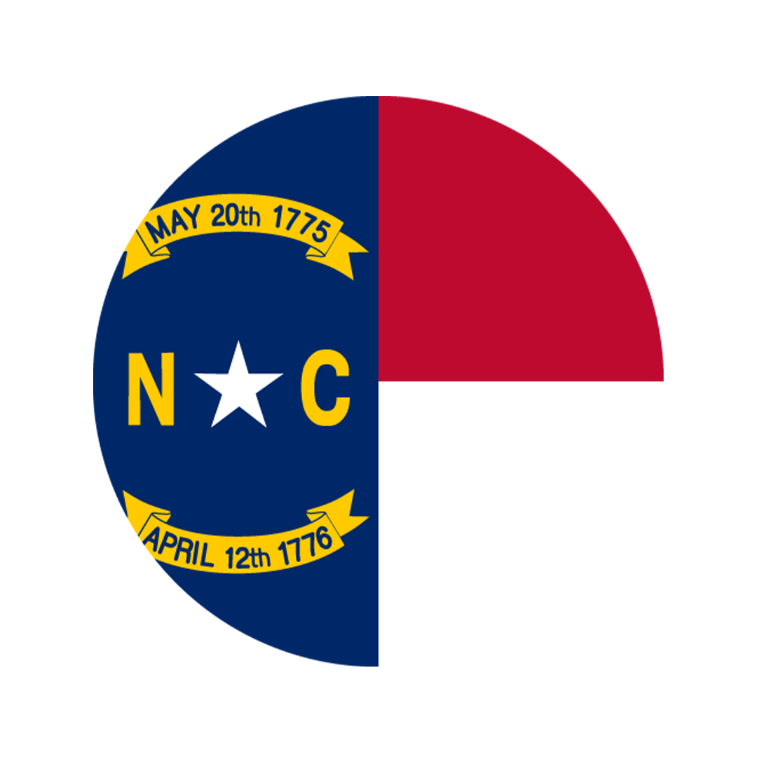 flag represent the North Carolina state