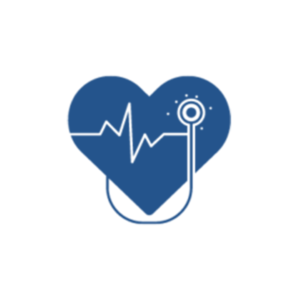 A sthoscope on heart and show wave explain the cardiology practice