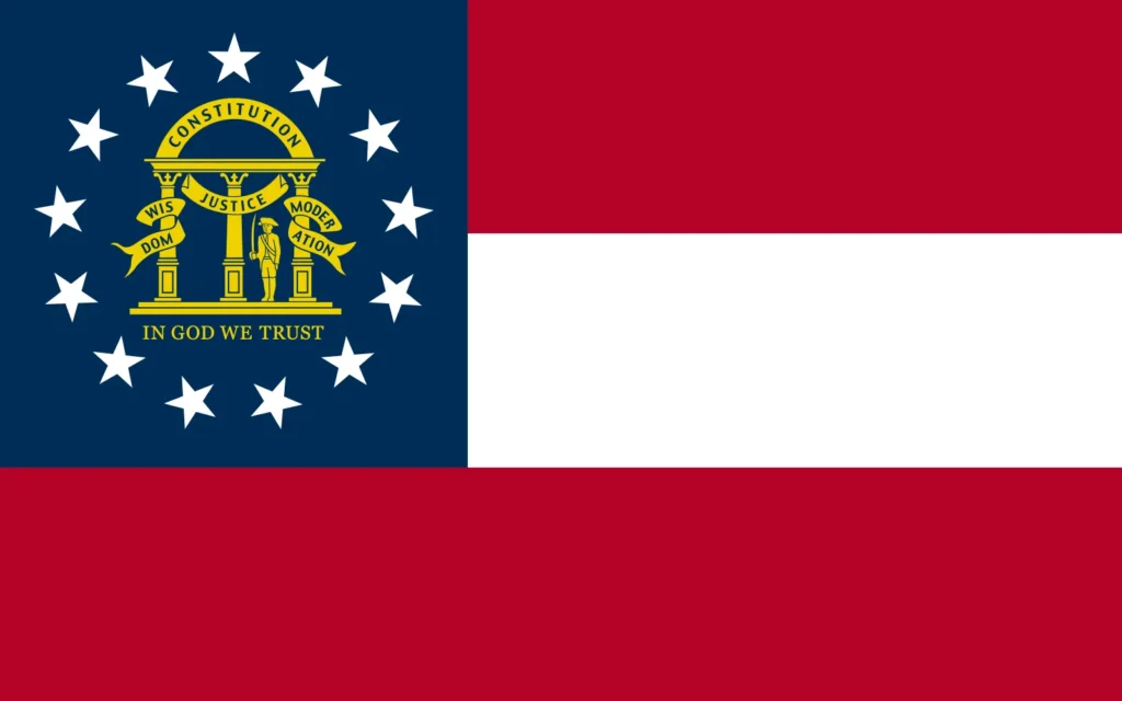 Flag represent the Georgia state