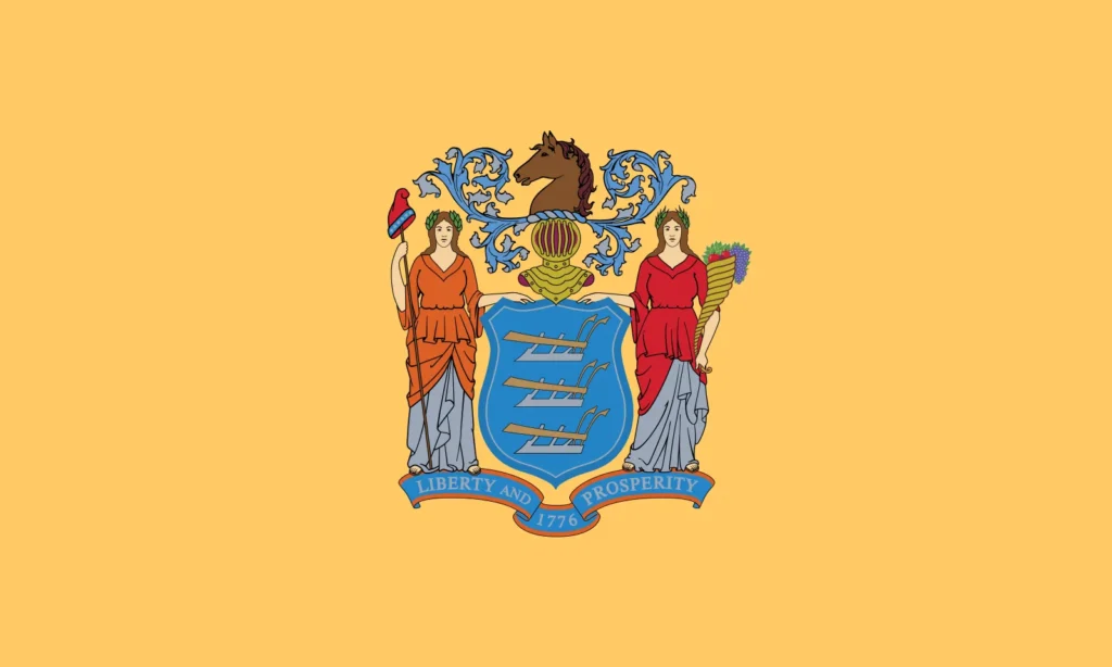 Flag represent the New Jersey state