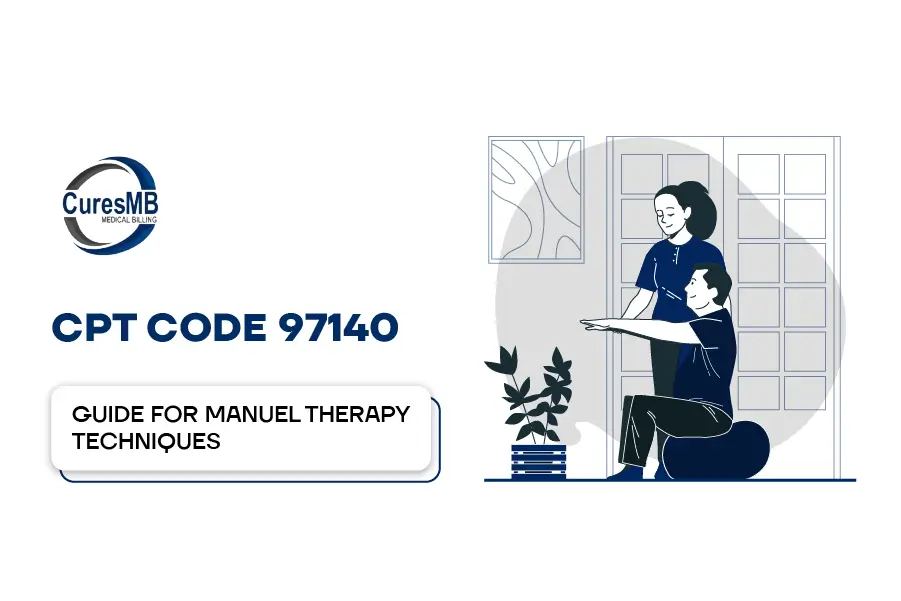 A wome give the manuel therapy of men professiona use the code for therapy 97140 CPT Code