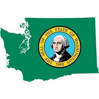 washington state flag represent the washington state