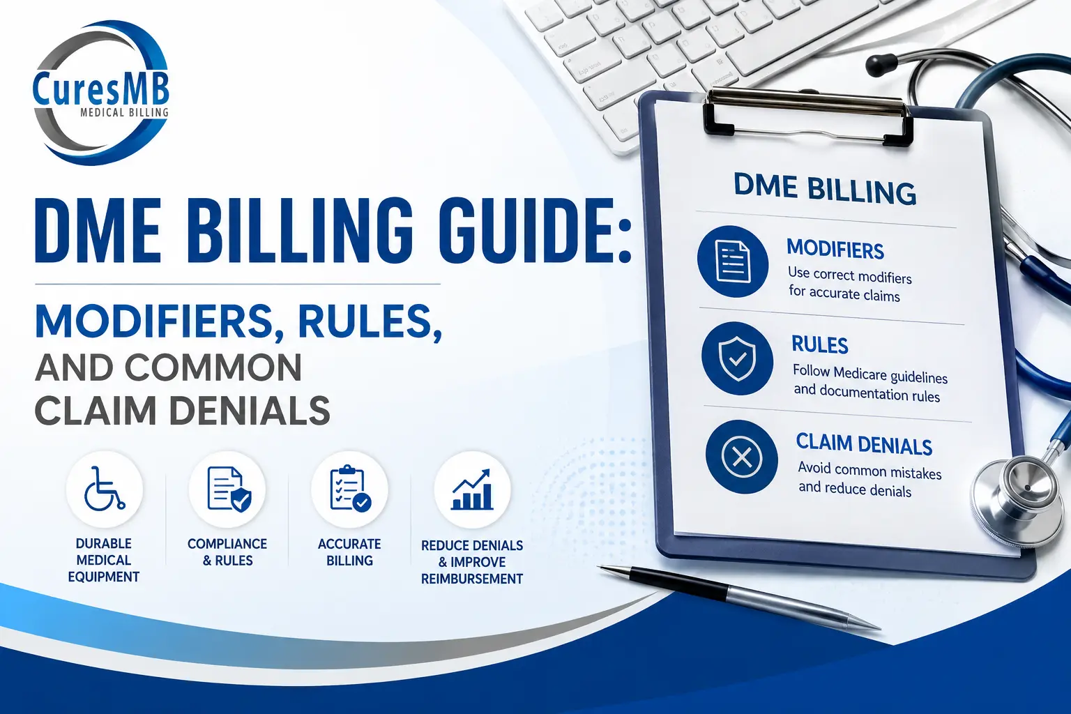 DME Billing Guide: Modifiers, Rules, and Common Claim Denials